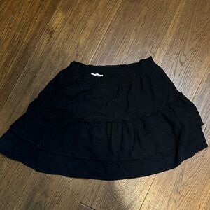 Abercrombie & Fitch Black Linen Skirt